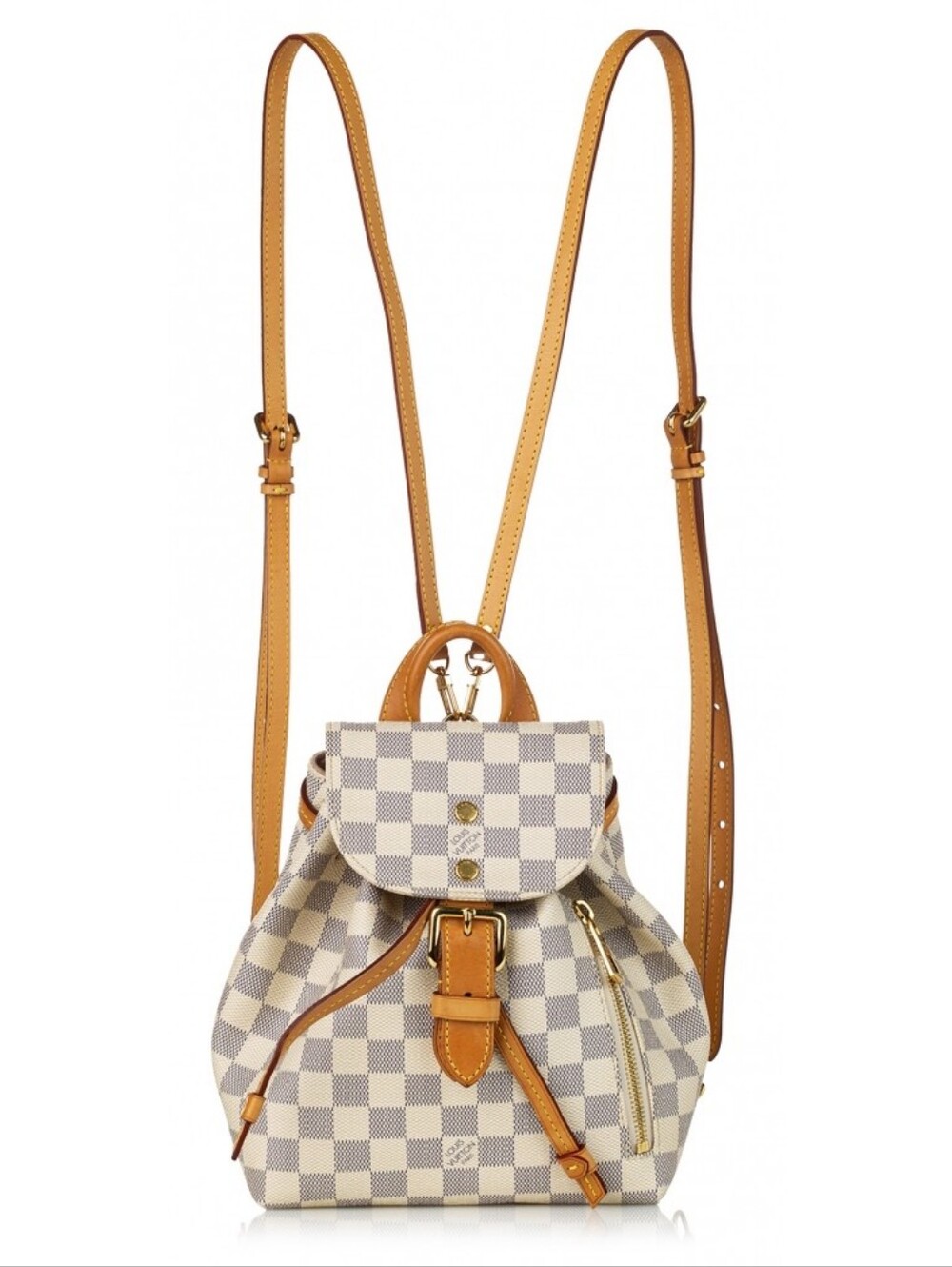 Louis Vuitton Vintage - Damier Azur Sperone BB - White Blue - Leather Backpack